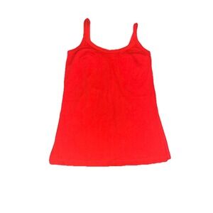 100% Cotton - Red Newport News Tank - Small - Tie In Back